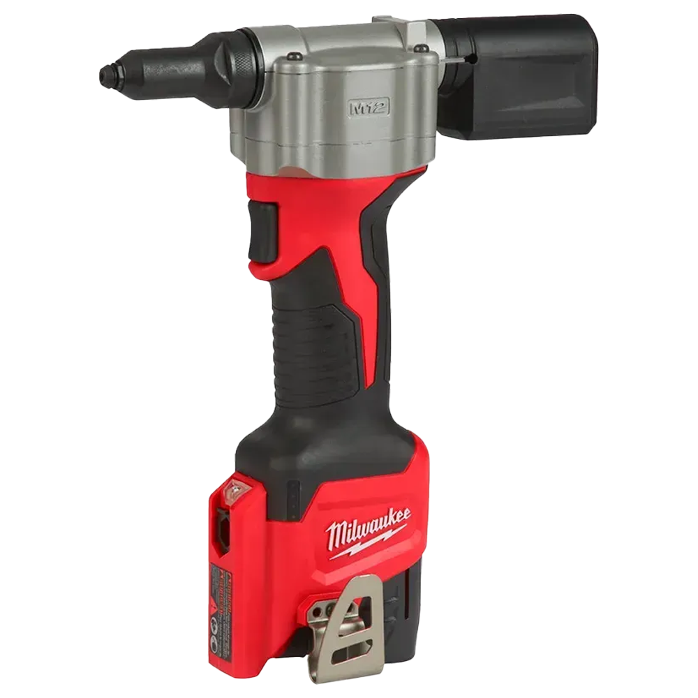 Заклепочник акумуляторний MILWAUKEE M12 BPRT-201X, Ø закл. 2,4-4,8мм, (+ заряд.пристрій, 1 акум.Х 2Аг, HD кейс)